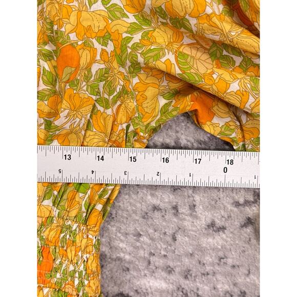 J Crew Dress XS Womens Cotton Lawn Mini Limone Lemons Fruit Print - Picture 4 of 9